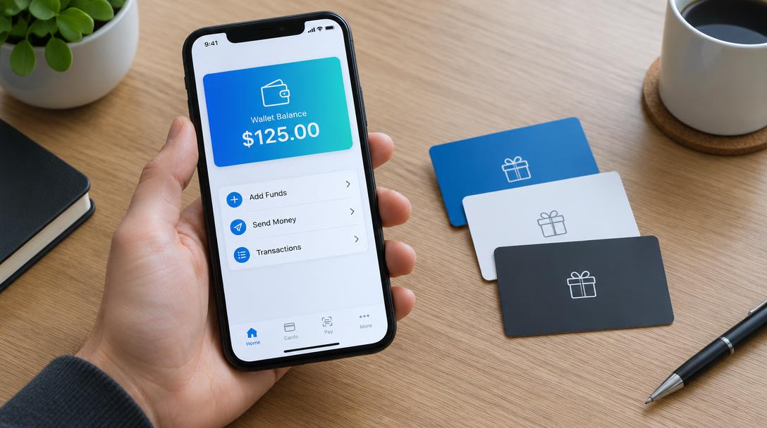 Gift Cards, Airtime & Wallet — illustrative service image